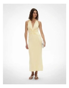 Twist Jersey Dress in Lemonade