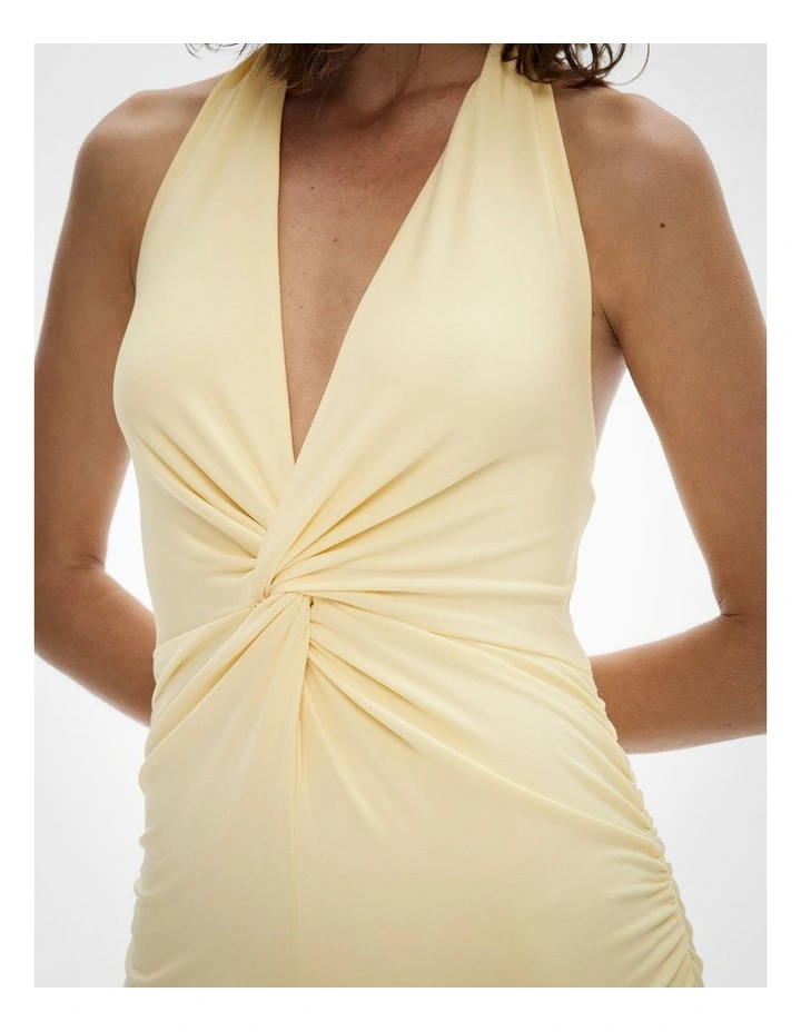 Twist Jersey Dress in Lemonade image 4