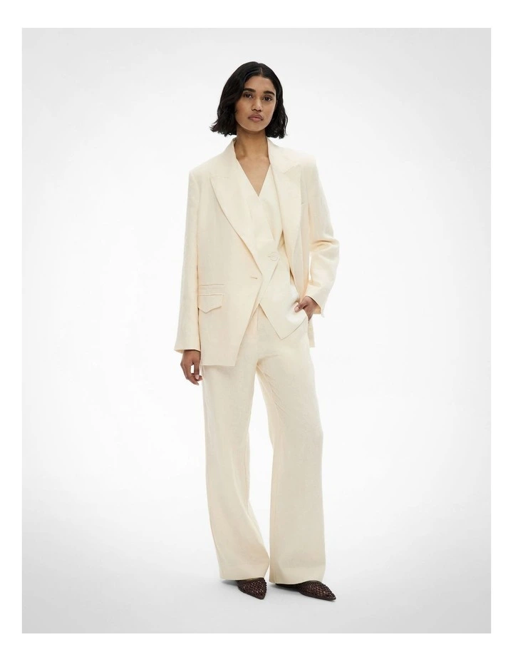 Overlap Button Blazer in Lemon Butter image 5