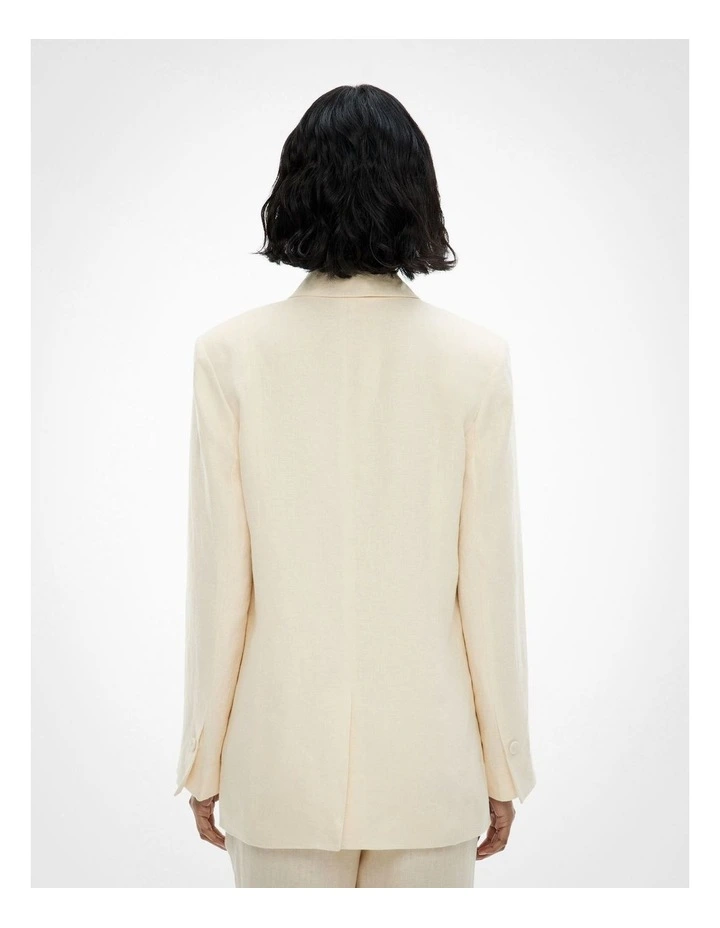 Overlap Button Blazer in Lemon Butter image 6