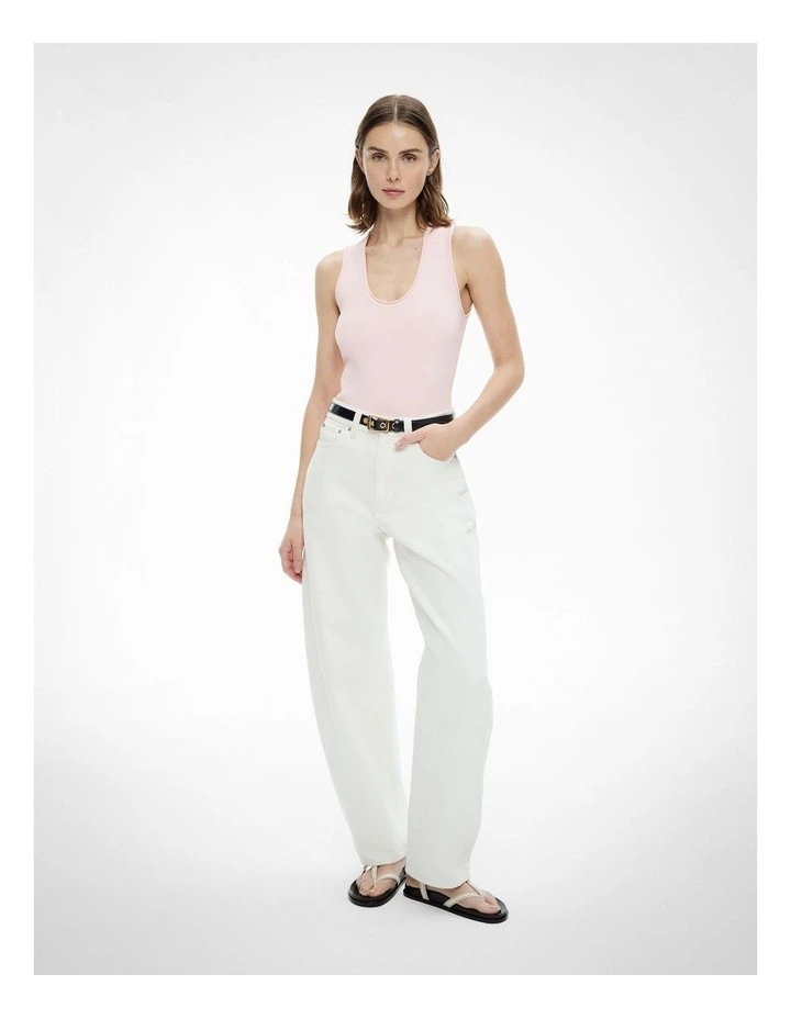 Compact Bodysuit in Baby Pink image 2