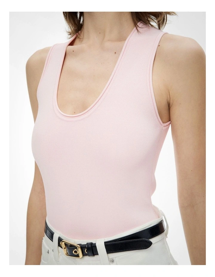 Compact Bodysuit in Baby Pink image 3