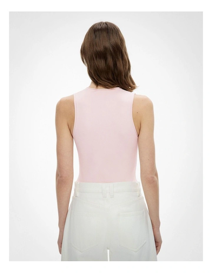 Compact Bodysuit in Baby Pink image 4