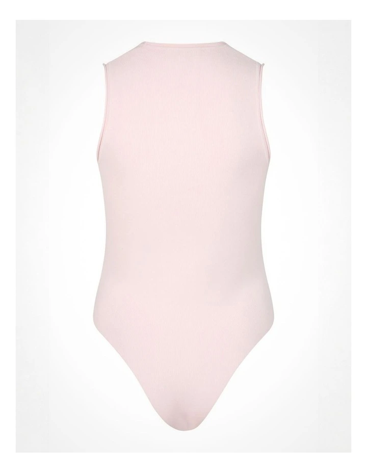 Compact Bodysuit in Baby Pink image 6
