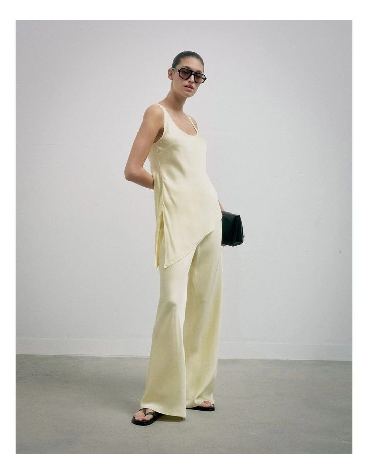 Bias Pull On Pants in Lemonade image 2