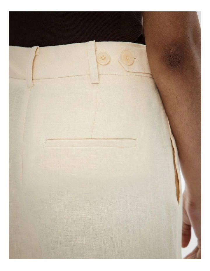 Slim Leg Stitch Pants in Lemon Butter image 4