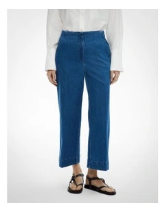 Denim Crop Pants in Indigo