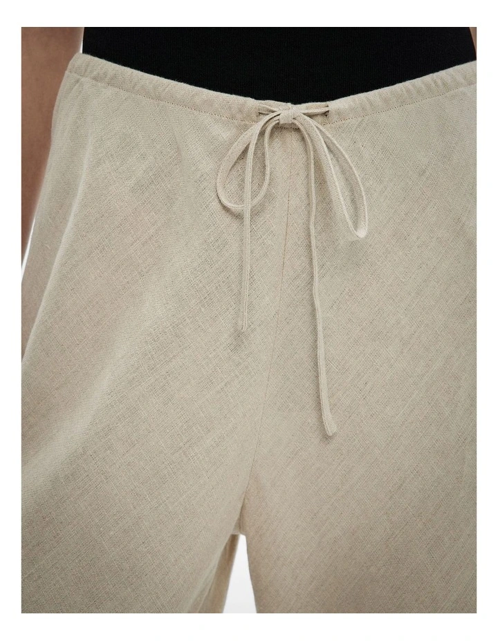 Bias Linen Pants in Sand image 3