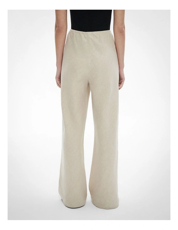 Bias Linen Pants in Sand image 5