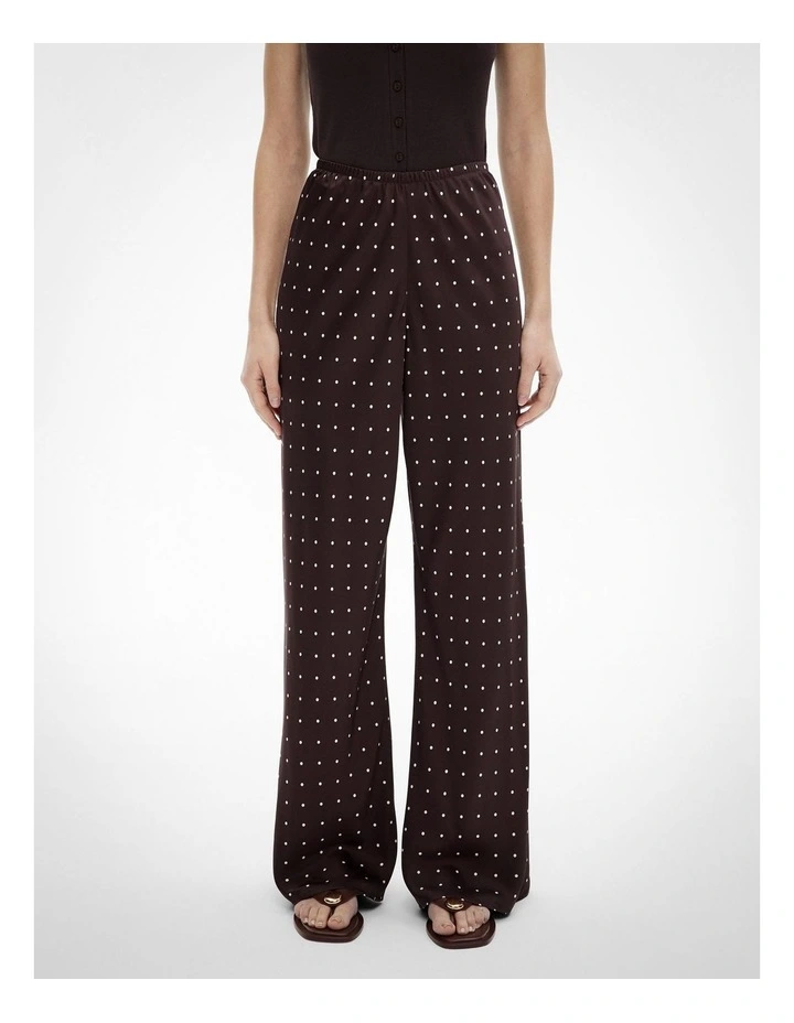 Bias Pull On Pants in Espresso Spot image 1