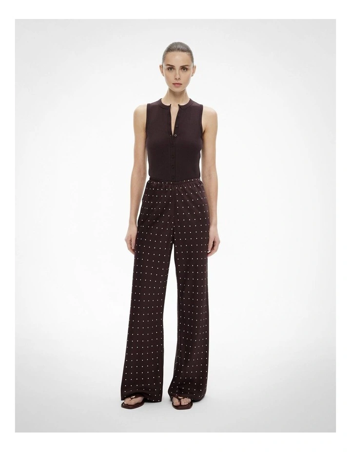 Bias Pull On Pants in Espresso Spot image 2
