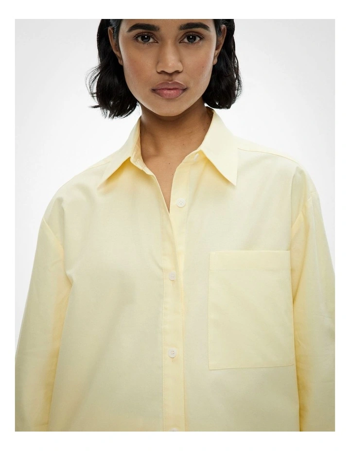 Cotton Oxford Shirt in Lemonade image 3