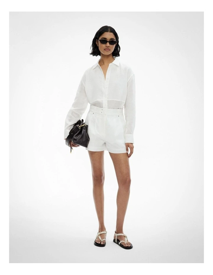 Panel Shirt in Fresh White image 2