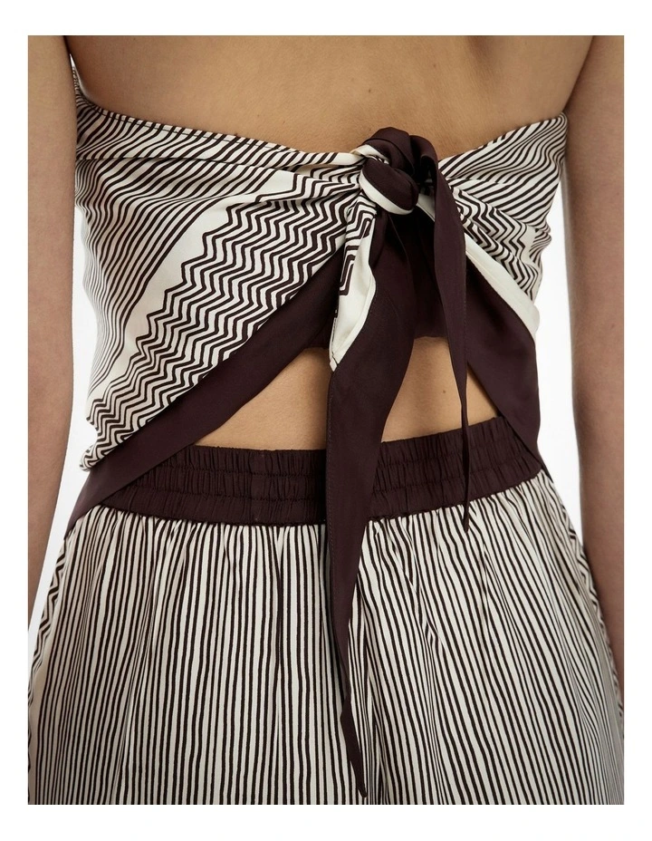Scarf Top in Print image 5