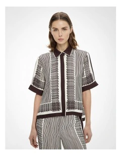 Shirt in Scarf Print