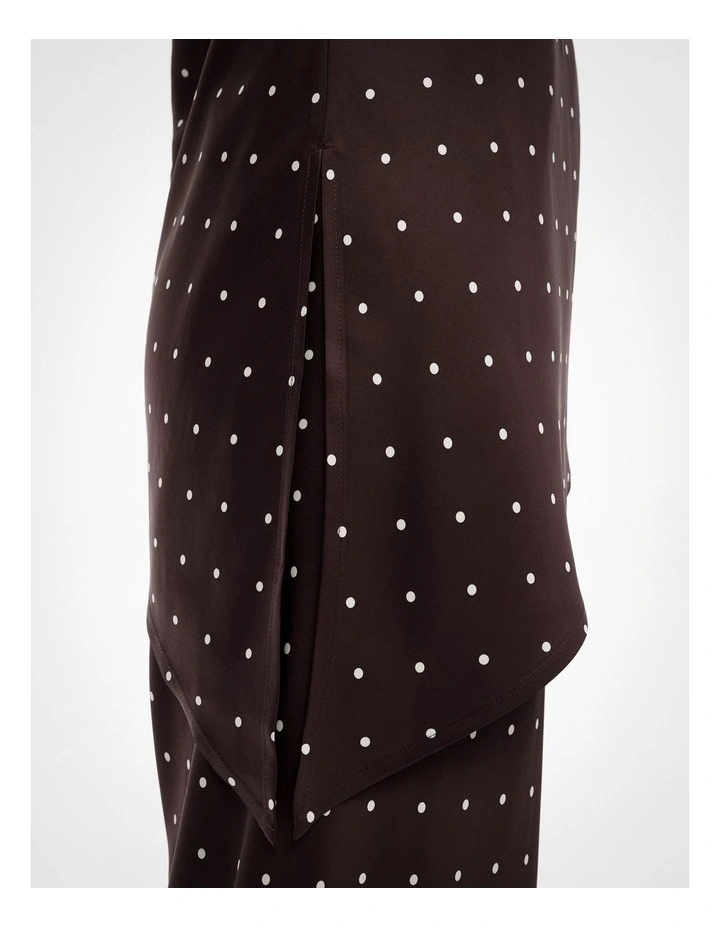 Asymmetrical Scoop Tank Top in Espresso Spot image 4