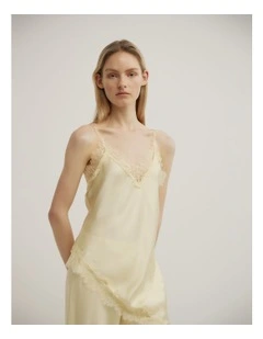 Asymmetrical Lace Camisole in Lemonade