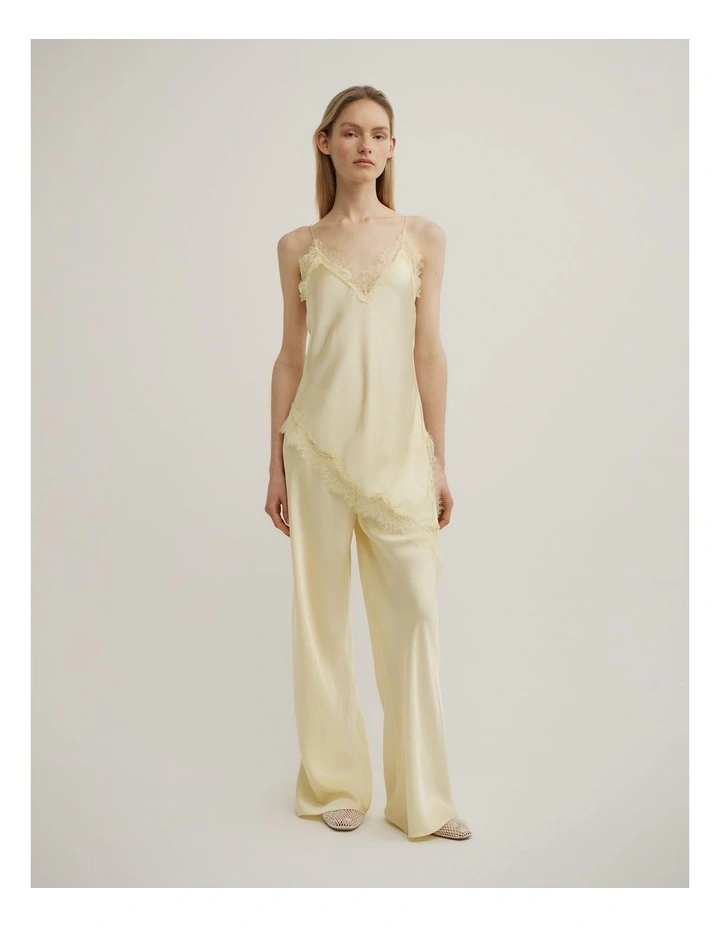Asymmetrical Lace Camisole in Lemonade image 2