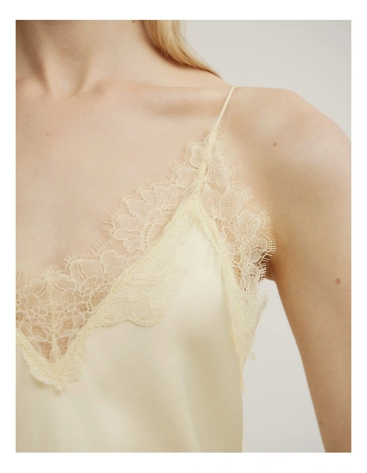 Asymmetrical Lace Camisole in Lemonade image 4