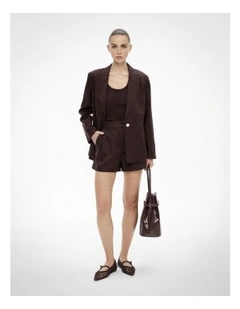 Tailored Shorts in Espresso