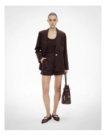 Tailored Shorts in Espresso