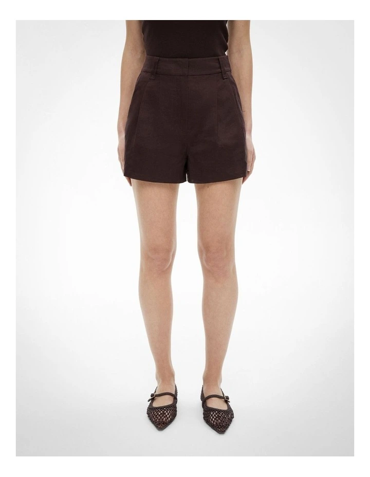 Tailored Shorts in Espresso image 2