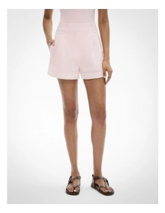 Tailored Shorts in Baby Pink