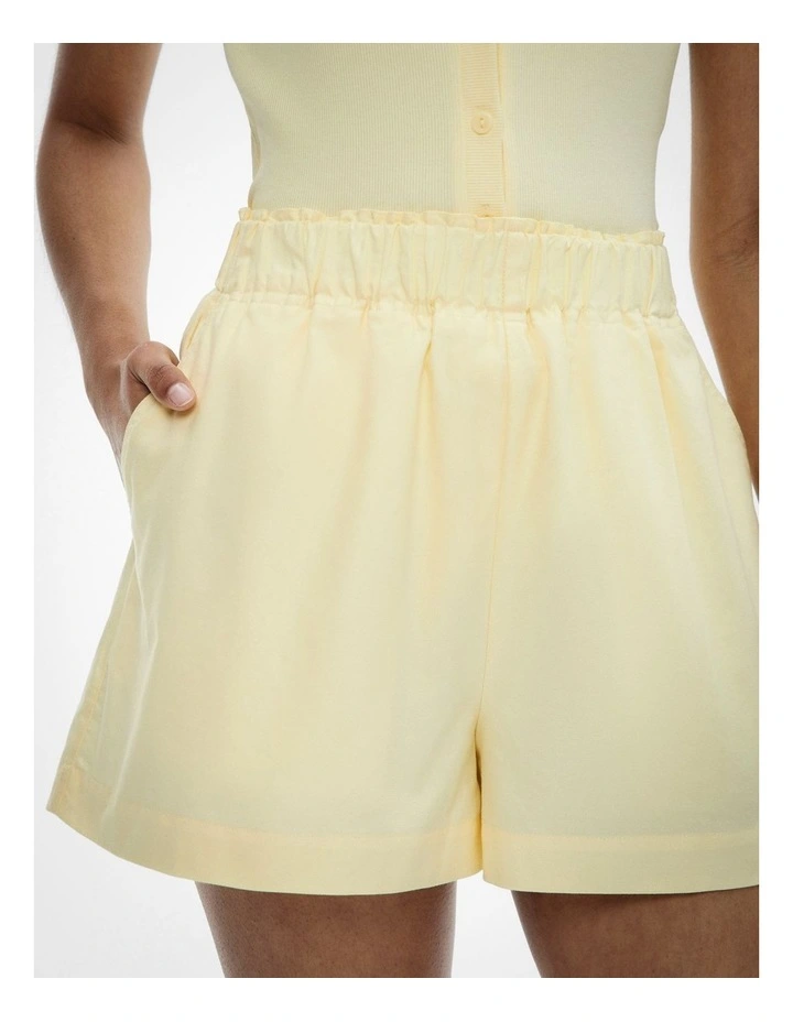 Cotton Oxford Shorts in Lemonade image 3
