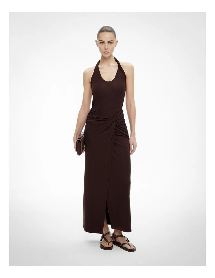Jersey Twist Skirt in Espresso image 2