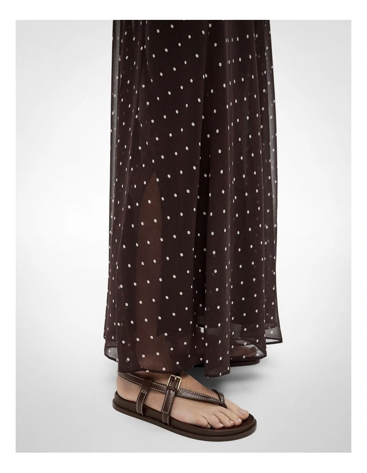 Basque Maxi Skirt in Espresso Spot image 4