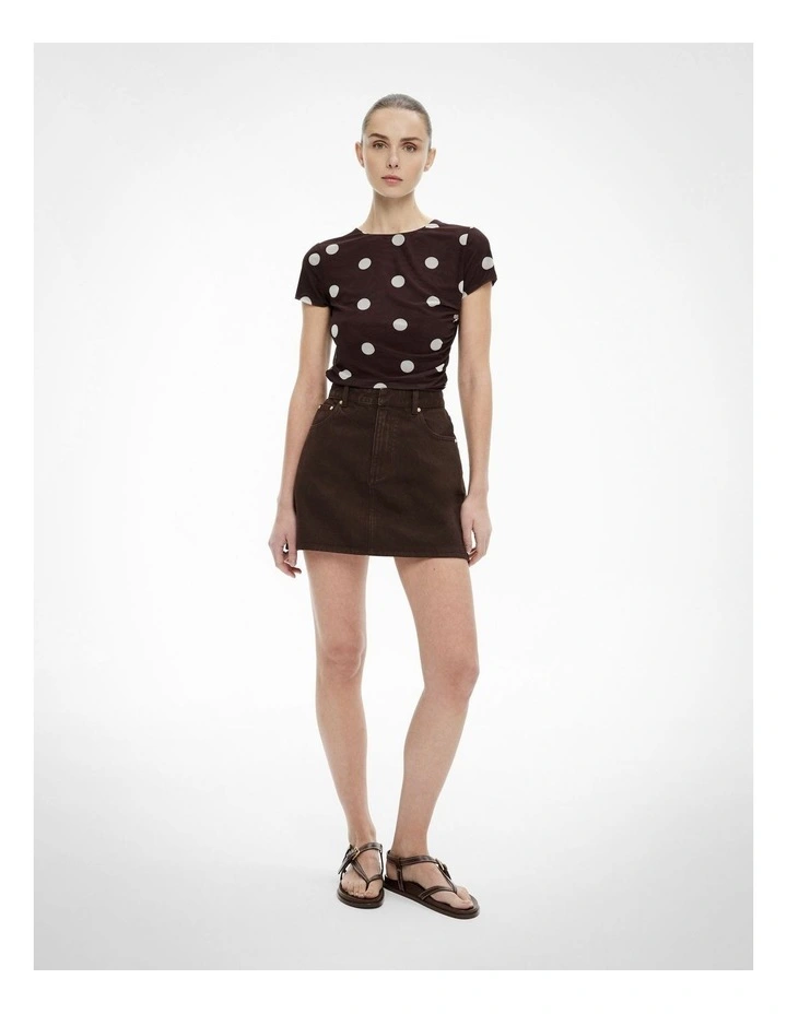 Mesh Baby T-shirt in Espresso Spot image 2