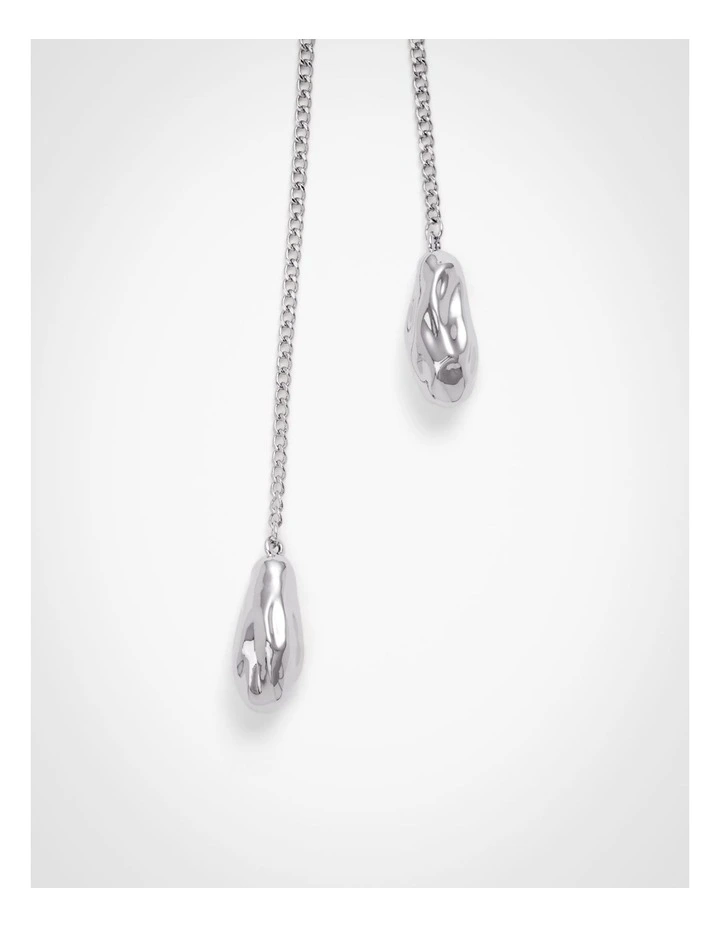 Mandy Lariat Necklace in Silver image 3