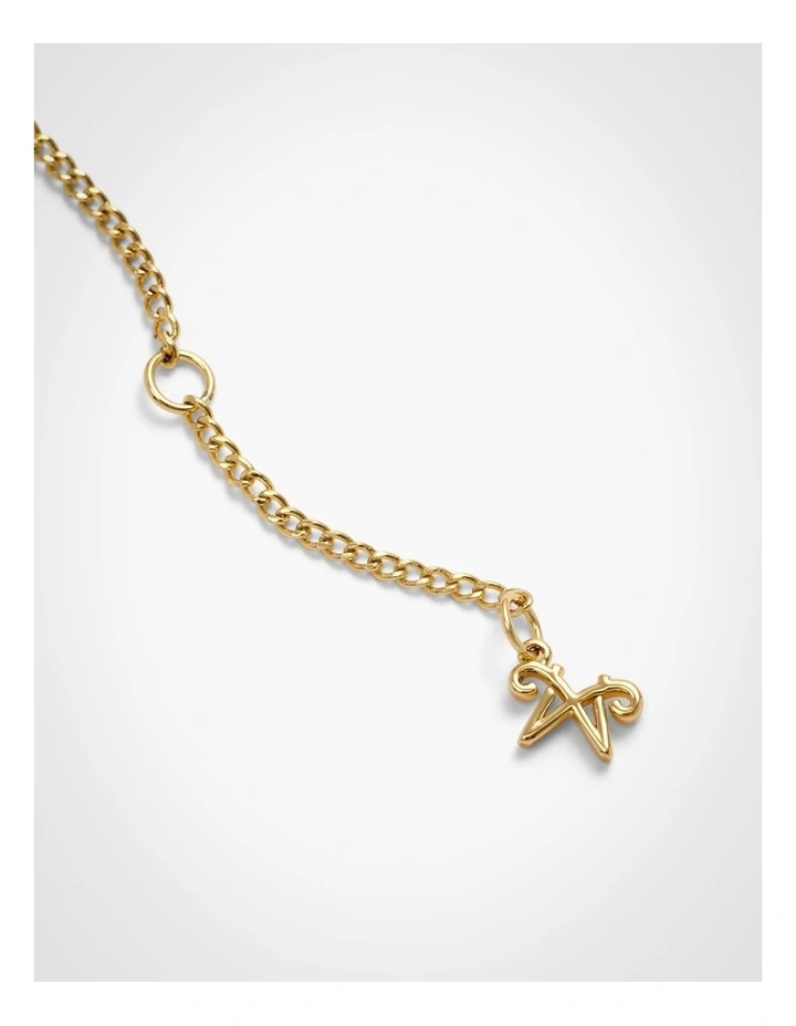 Mandy Lariat Necklace in Gold image 4