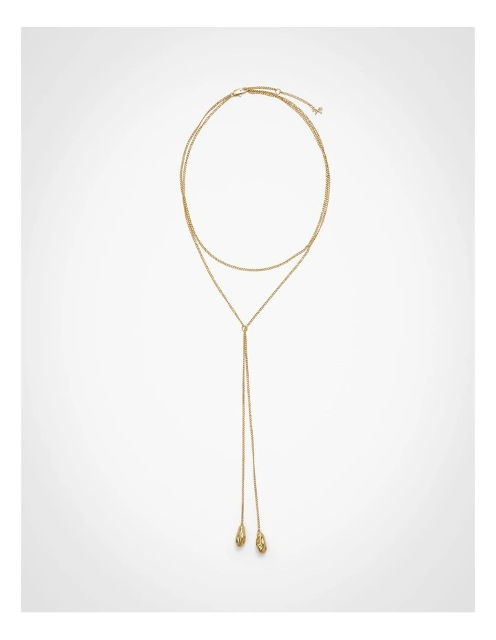 Mandy Lariat Necklace in Gold image 5