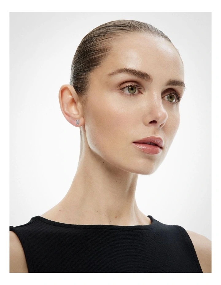 Nora Stud Earrings in Silver image 2