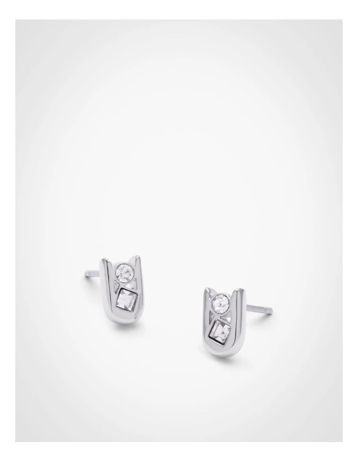 Nora Stud Earrings in Silver image 4