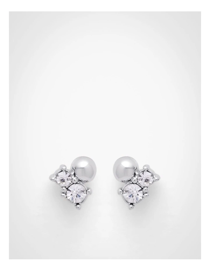 Willa Stud Earrings in Silver image 1