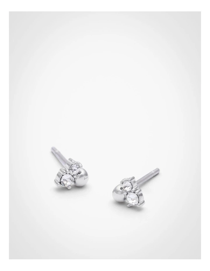 Willa Stud Earrings in Silver image 4