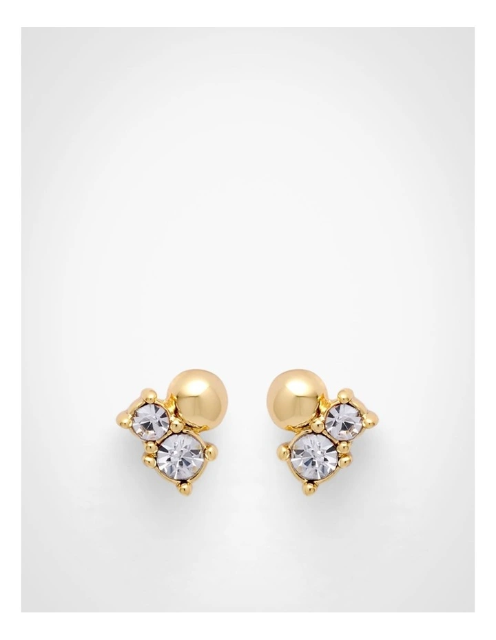 Willa Stud Earrings in Gold image 1
