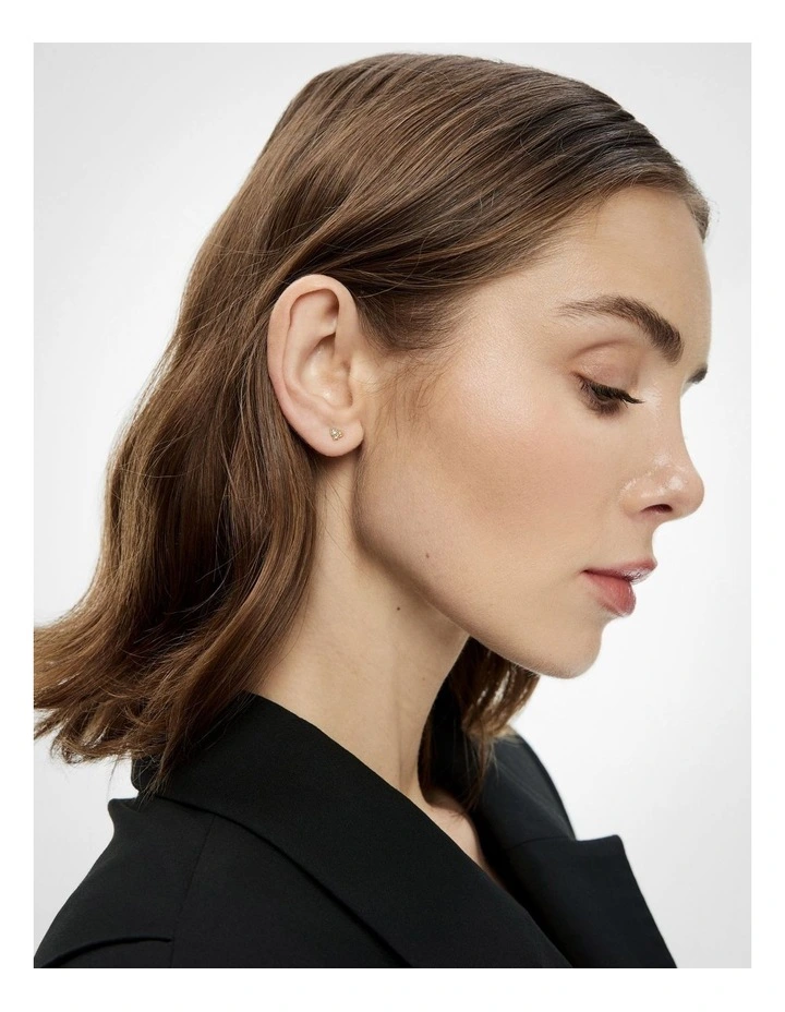 Willa Stud Earrings in Gold image 2