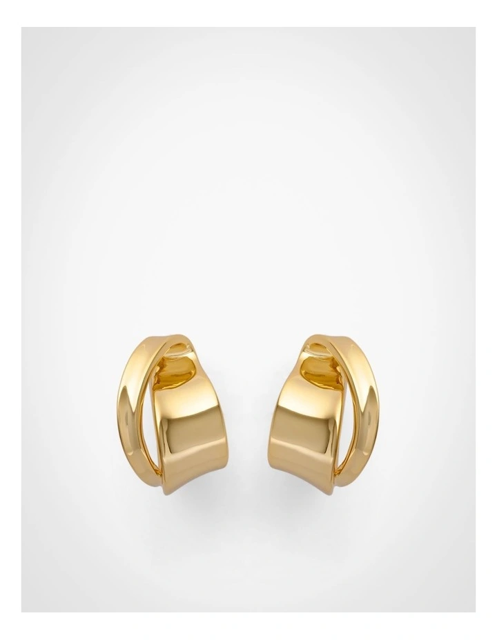 Romi Hoop Earrings in Gold image 1