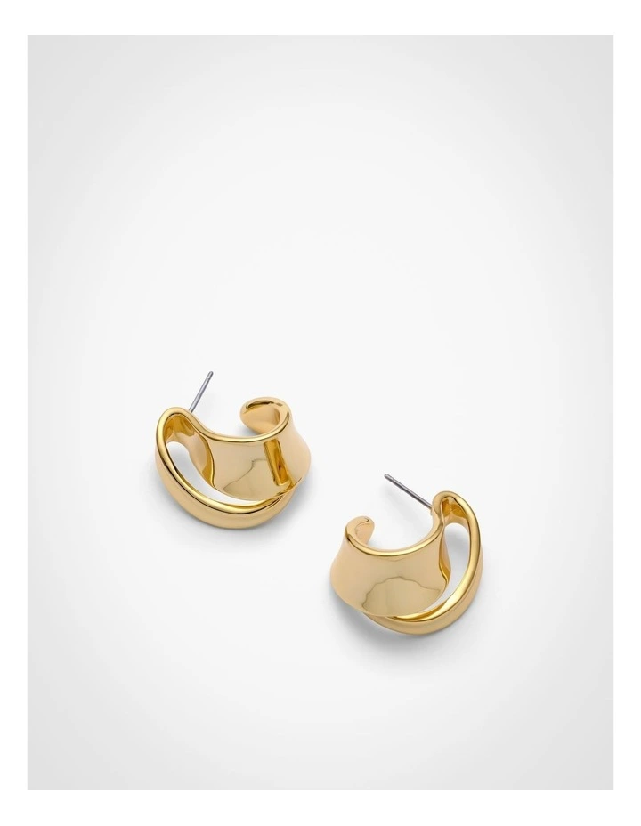 Romi Hoop Earrings in Gold image 5
