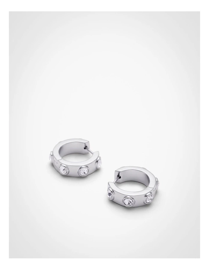 Avery Hoop Earrings in Silver image 4