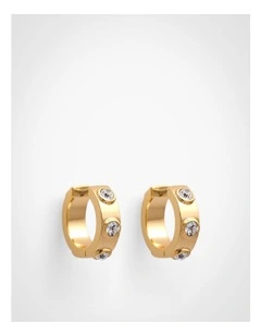 Avery Hoop Earrings in Gold