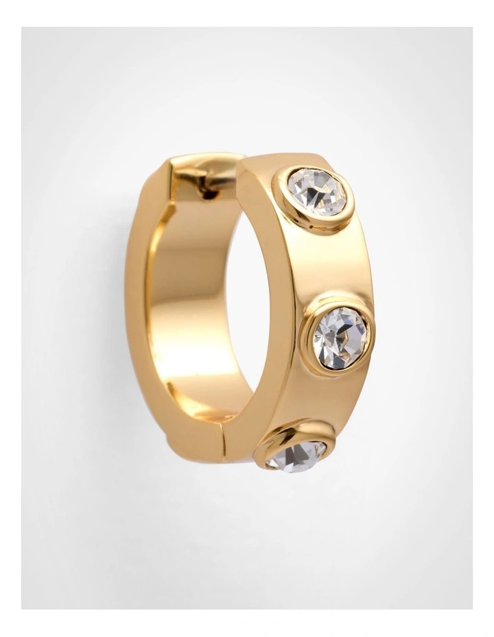 Avery Hoop Earrings in Gold image 3