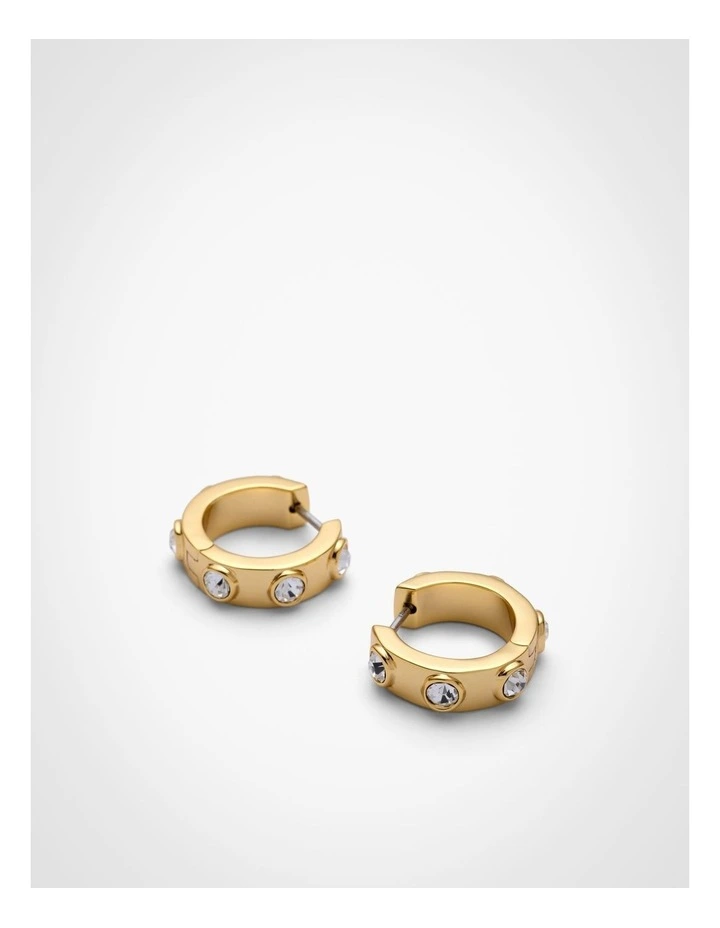 Avery Hoop Earrings in Gold image 4