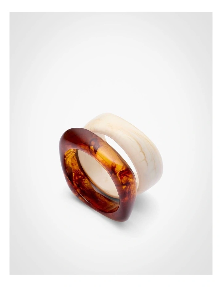 Isla Bangle Set in Multi Natural image 3
