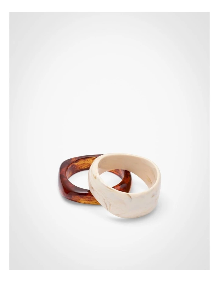 Isla Bangle Set in Multi Natural image 4