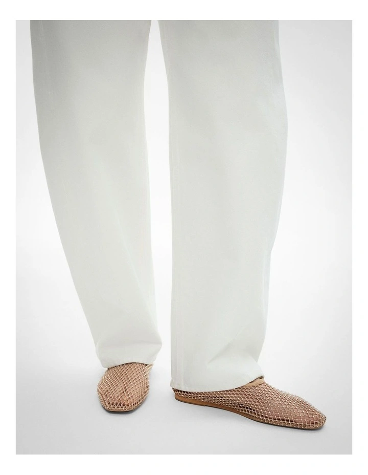 Mindy Mesh Flats in Nude image 3