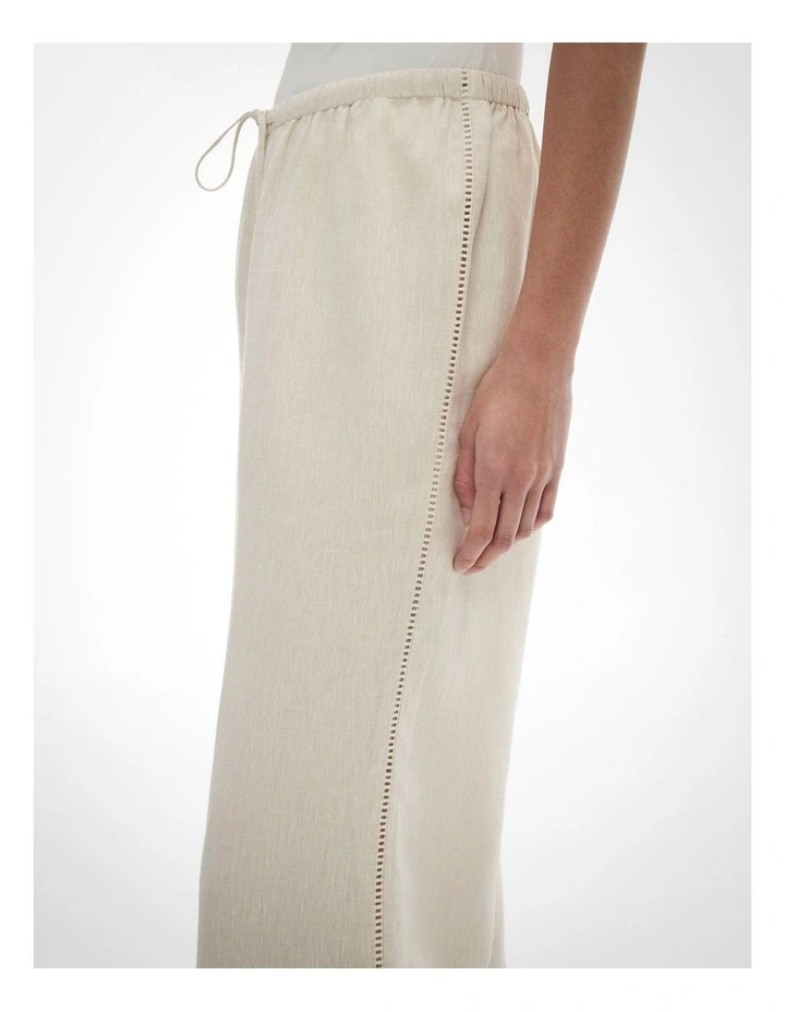 Stitch Detail Pant in Stone Yd image 3